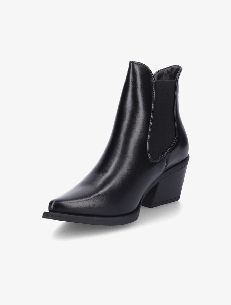 Bottines pointues patinées - Noir - 3