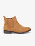 Bottines plates en suédine - Camel - 1