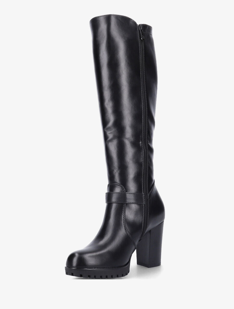 Bottes à talon et zip - Noir - 3