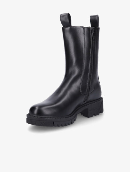 Boots montantes élastiquées - Noir - 3