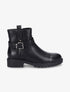 Bottines à boucle métallique - Noir - 5