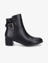 Bottines à talon et à boucle - Noir - 5
