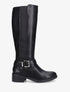 Bottes classiques élastiquées en simili - Noir - 5