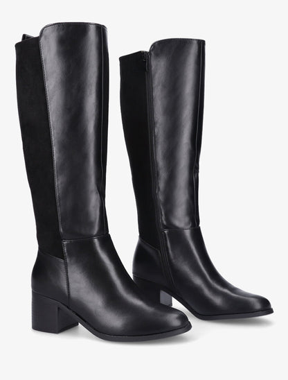 Bottes à contrefort suédé - Noir - 4