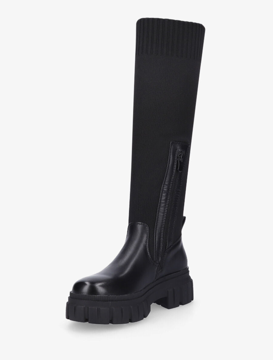 Bottes chaussettes en maille - Noir - 3