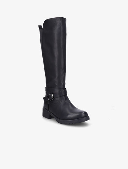 Bottes élastiquées à boucle - Noir - 2