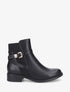 Bottines élastiquées à boucle - Noir - 1