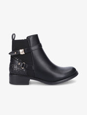 Bottines à contrefort pailleté - Noir - 1