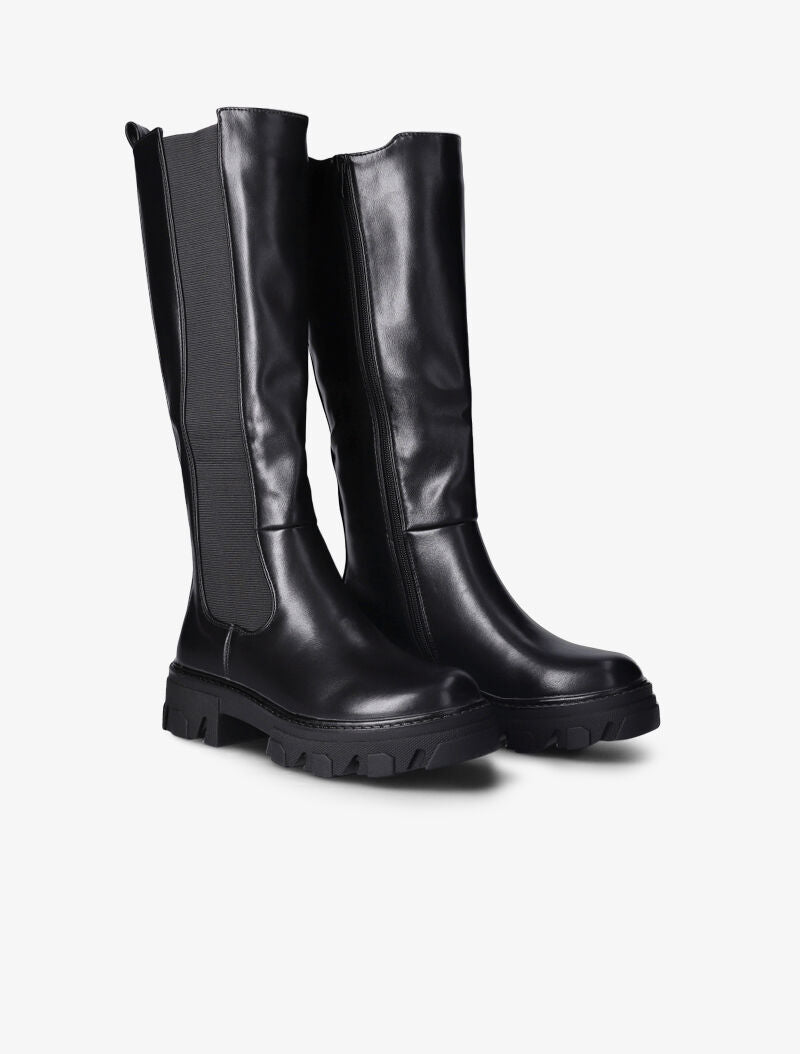 Bottes à semelle stylisée - Noir - 1