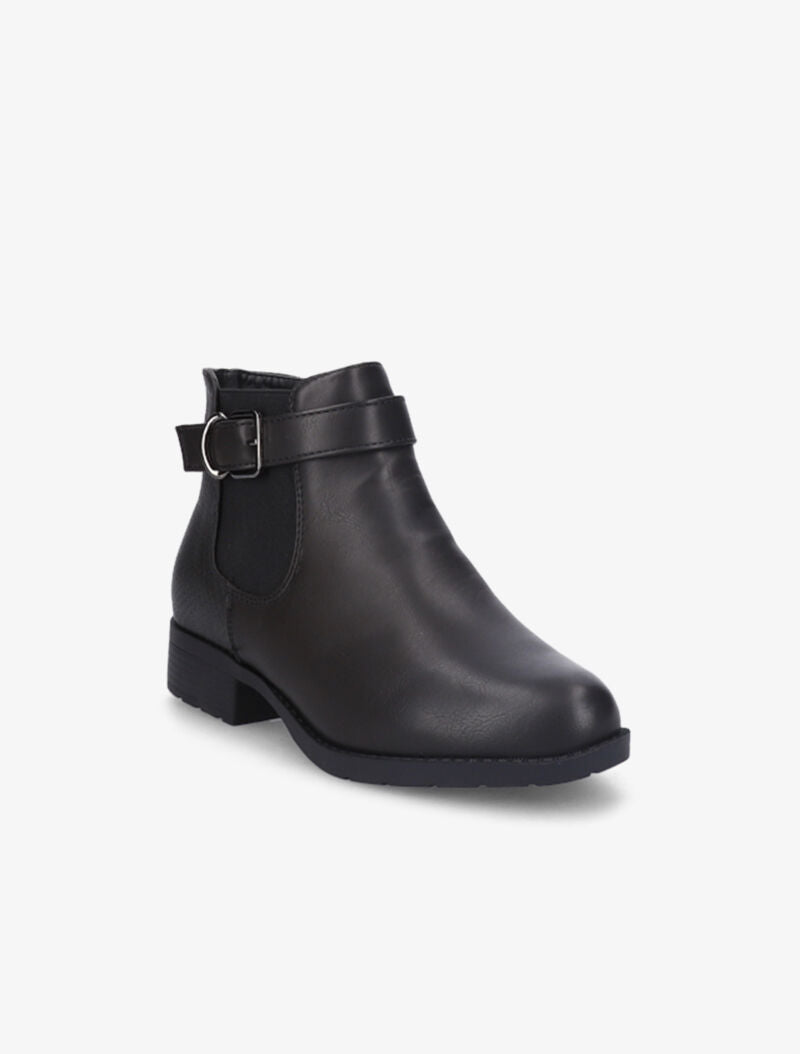 Bottines à contrefort effet écailles - Noir - 2