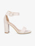 Sandales en simili à talon haut - Beige - 5