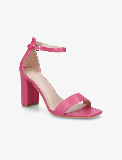 Sandales minimalistes à talon - Fuschia - 2