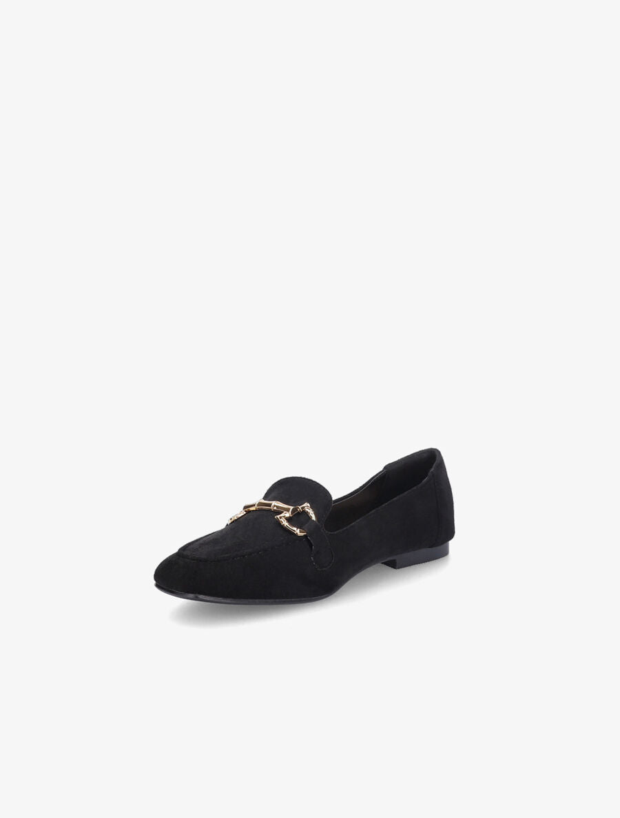 Mocassins à boucle en suédine - Noir - 3