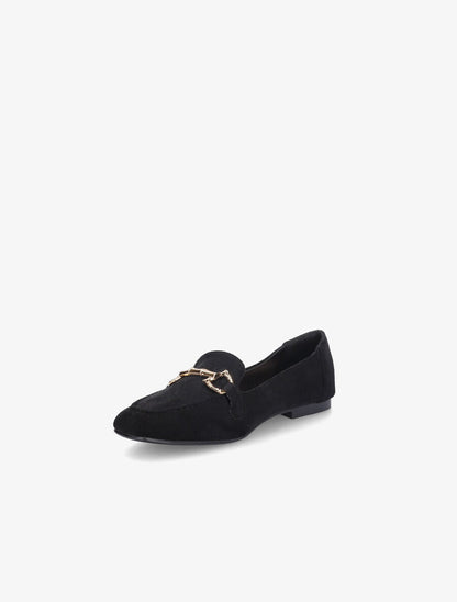 Mocassins à boucle en suédine - Noir - 3