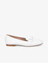 Mocassins à boucle en simili - Blanc - 5
