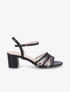 Sandales en simili à multi brides - Noir - 5