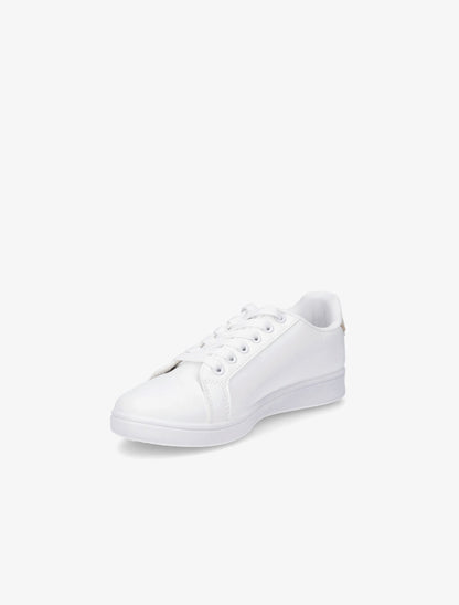 Tennis en simili à bandes fantaisies - Beige - 3