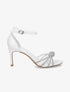 Sandales à talon aiguille et brides ornées de strass - Blanc - 1