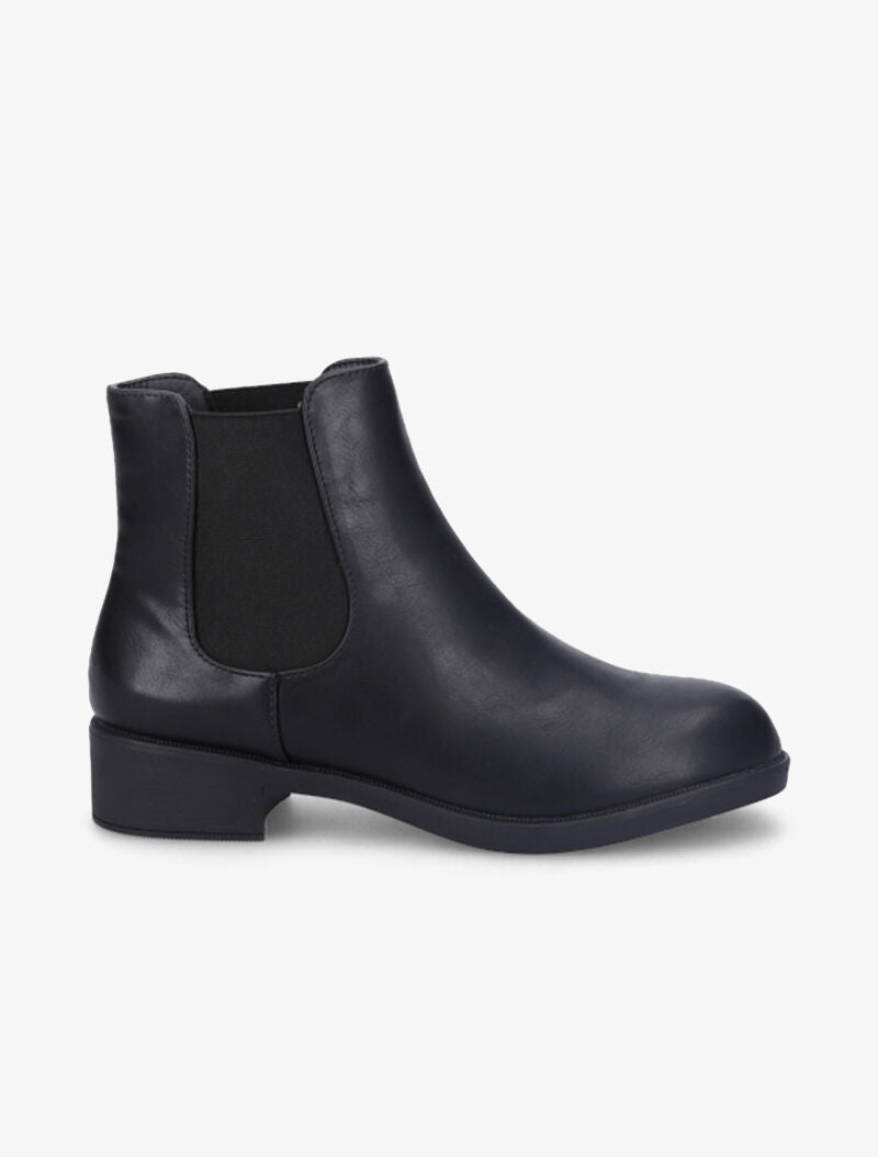 Chelsea boots unicolore à ganses élastiquées - Noir - 2