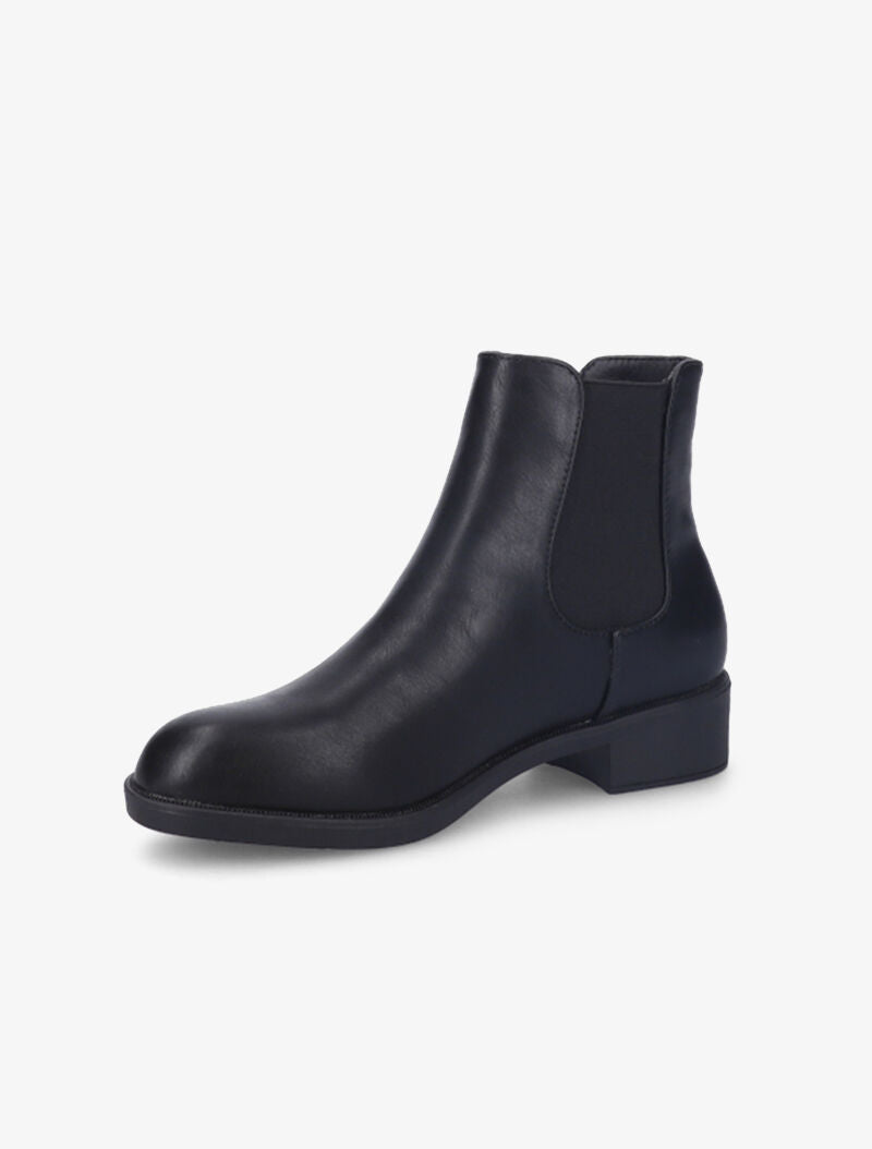 Chelsea boots unicolore à ganses élastiquées - Noir - 4