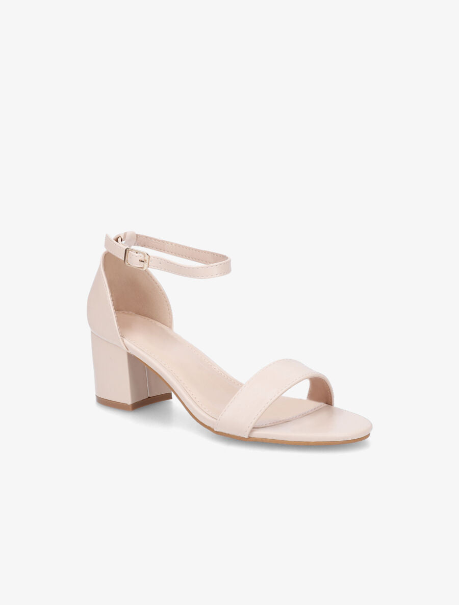 Sandales à bride classique en simili - Beige - 2