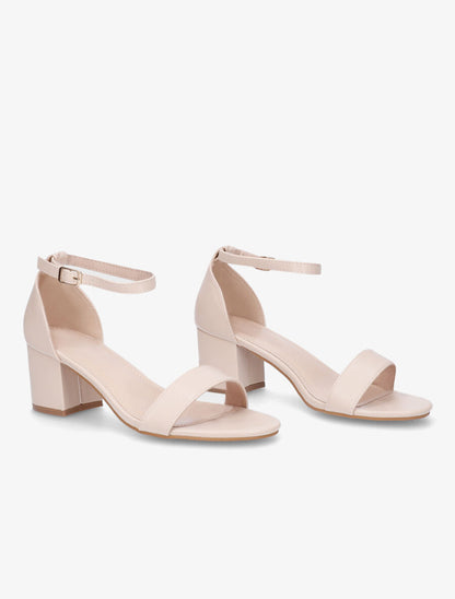 Sandales à bride classique en simili - Beige - 4