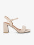 Sandales en suédine classique à bride tressée - Beige - 1