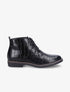 Derbies montantes vernies effet croco - Noir - 5