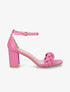 Sandales tressées à talon - Fuschia - 1