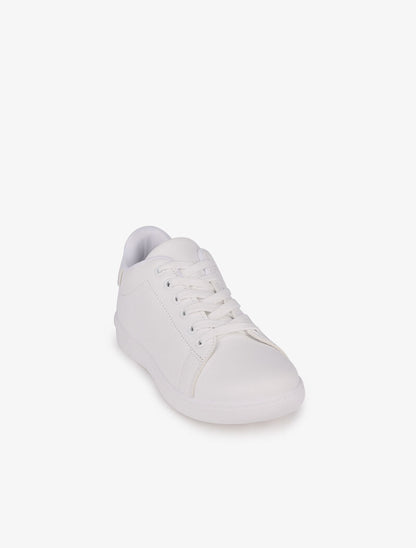 Sneakers à contrefort contrastant - Blanc - 2