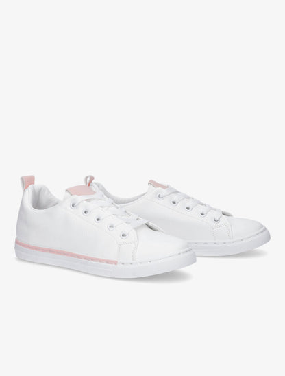 Tennis en simili à boucle arrière - Rose - 4