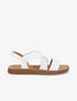 Nu-pieds à brides croisées élastiquées - Blanc - 1