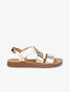 Nu-pieds à brides croisées élastiquées - Or - 1