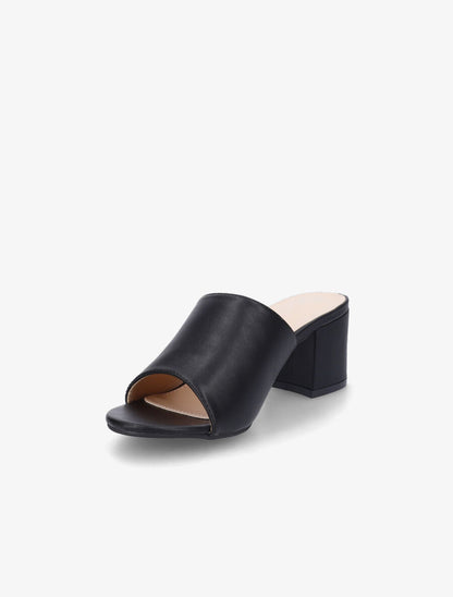 Mules basiques en simili - Noir - 3