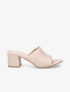 Mules basiques en simili - Nude - 1
