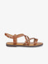Nu-pieds entrelacés et tressés - Camel - 1