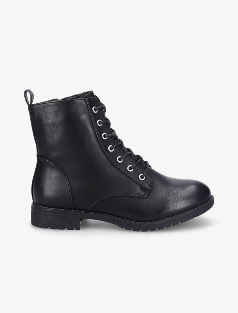 Bottines rangers à lacets - Noir - 2