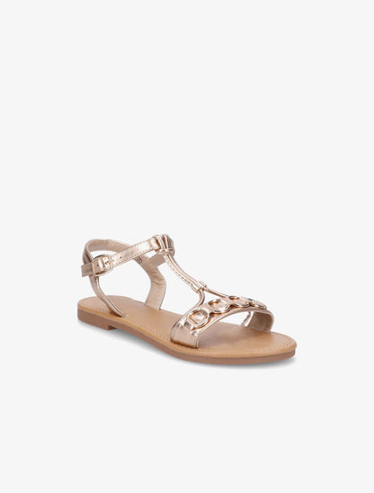 Nu-pieds brides à anneaux - Rose gold - 2
