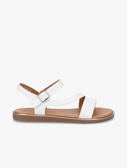 Nu-pieds à brides asymétriques - Blanc - 5
