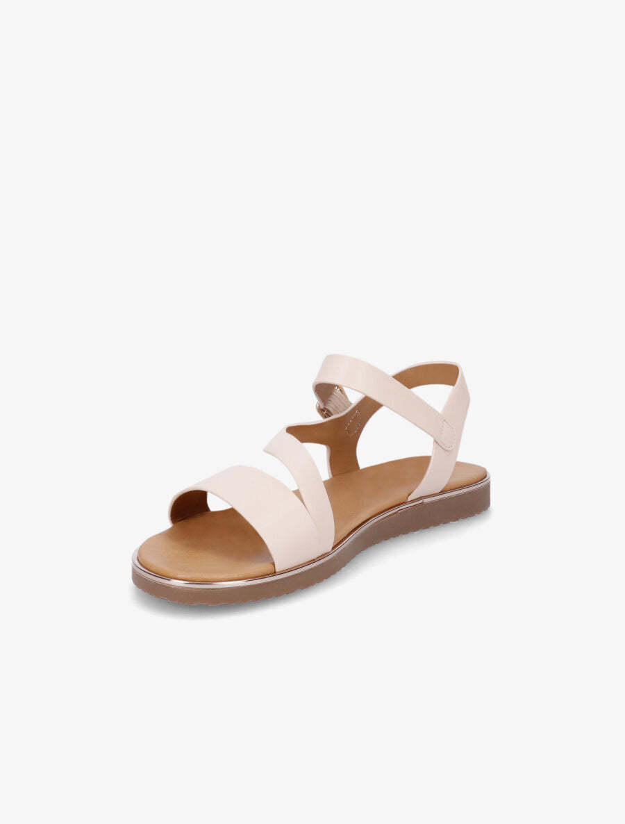 Nu-pieds à brides asymétriques - Beige - 3