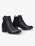 Bottines à talons à bouts ronds - Noir - 1