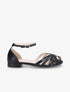 Nu-pieds multi-brides en simili - Noir - 1