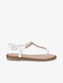 Nu-pieds empiècements style feuilles - Blanc - 1