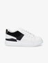 Sneakers à bandes irisées et semelle à détail métallique - Blanc/noir - 1