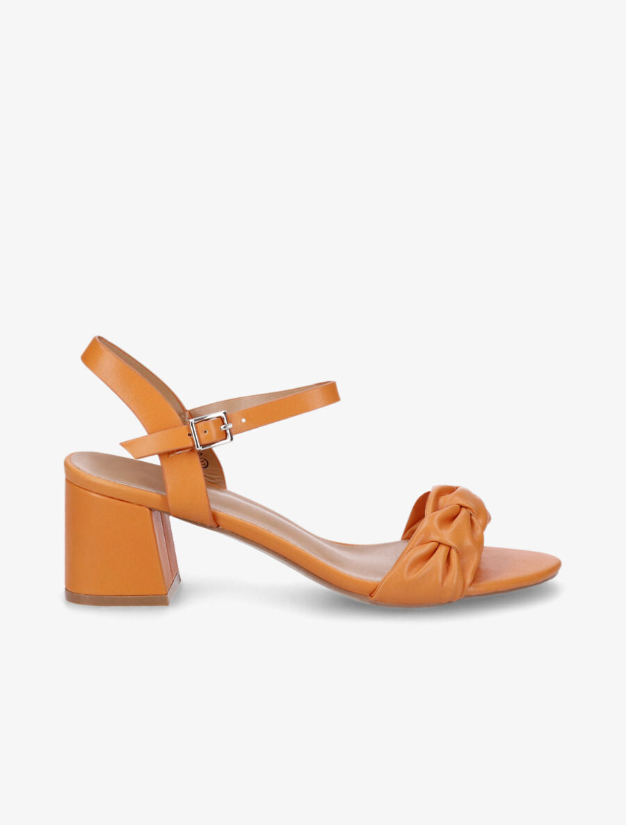 Sandales mi-hautes à bride fantaisie - Orange - 1