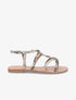 Nu-pieds tressés effet python - Beige - 1