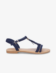 Nu-pieds à franges - Marine - 1