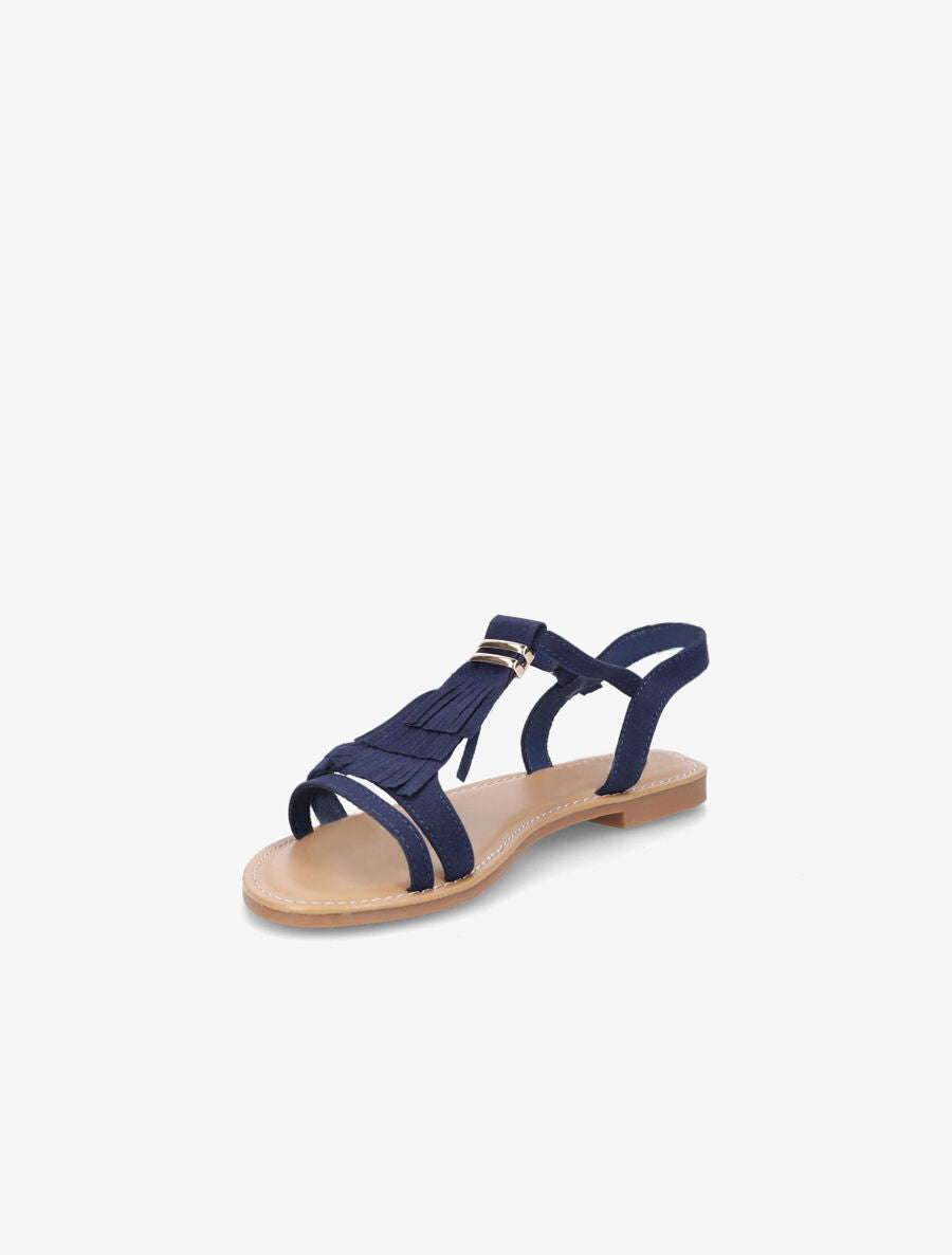 Nu-pieds à franges - Marine - 3