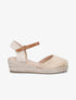 Sandales mi-hautes en suédine - Beige - 5