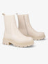 Bottines plates à semelles crantées - Beige - 1